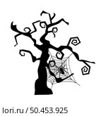 Happy halloween theme tree element. Vector illustration. Стоковая иллюстрация, агентство Ingram Publishing / Фотобанк Лори