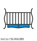Cradle Icon. Editable Bold Outline With Color Fill Design. Vector Illustration. Стоковая иллюстрация, агентство Ingram Publishing / Фотобанк Лори
