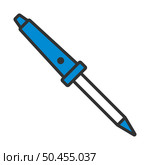 Soldering Iron Icon. Editable Bold Outline With Color Fill Design. Vector Illustration. Стоковая иллюстрация, агентство Ingram Publishing / Фотобанк Лори