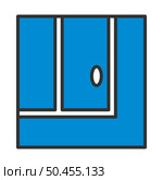 Tennis Replay Ball In Icon. Editable Bold Outline With Color Fill Design. Vector Illustration. Стоковая иллюстрация, агентство Ingram Publishing / Фотобанк Лори