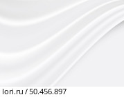White and gray fabric silk satin beautiful background and texture. Vector illustration. Стоковая иллюстрация, агентство Ingram Publishing / Фотобанк Лори
