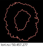 Neon hole in the surface red color vector illustration image flat style light. Neon hole in the surface red color vector illustration image flat style. Стоковая иллюстрация, агентство Ingram Publishing / Фотобанк Лори