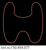 Neon thyroid gland Goiter Human organ Anatomy of people red color vector illustration image flat style light. Neon thyroid gland Goiter Human organ Anatomy of people red color vector illustration image flat style. Стоковая иллюстрация, агентство Ingram Publishing / Фотобанк Лори