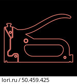 Neon construction stapler Working tools Gun for building icon black color vector illustration flat style simple image red color vector illustration image flat style light. Neon construction stapler Working tools Gun for building icon black color vector illustration flat style image red color vector illustration image flat style. Стоковая иллюстрация, агентство Ingram Publishing / Фотобанк Лори