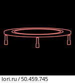 Neon trampoline jumping for bounce red color vector illustration image flat style light. Neon trampoline jumping for bounce red color vector illustration image flat style. Стоковая иллюстрация, агентство Ingram Publishing / Фотобанк Лори