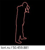 Neon man is blow one’s nose into handkerchief tissue paper Cough Rhinitis Allergies concept Sneezing Runny nose Snot highlighted Male smoky blowing orcue Hay fever red color vector illustration image flat style light. Neon man is blow one’s nose into handkerchief tissue paper Cough Rhinitis Allergies concept Sneezing Runny nose Snot highlighted Male smoky blowing orcue Hay fever red color vector illustration image flat style. Стоковая иллюстрация, агентство Ingram Publishing / Фотобанк Лори