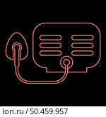Neon inhaler Nebulizer Medical aerosol equipment red color vector illustration image flat style light. Neon inhaler Nebulizer Medical aerosol equipment red color vector illustration image flat style. Стоковая иллюстрация, агентство Ingram Publishing / Фотобанк Лори
