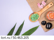 Top view Spa decoration . Стоковое фото, агентство Ingram Publishing / Фотобанк Лори
