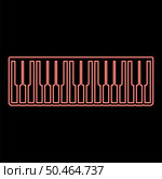 Neon pianino music keys ivory synthesizer red color vector illustration image flat style light. Neon pianino music keys ivory synthesizer red color vector illustration image flat style. Стоковая иллюстрация, агентство Ingram Publishing / Фотобанк Лори