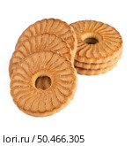 rings biscuits pile isolated on a white background. Стоковое фото, агентство Ingram Publishing / Фотобанк Лори