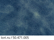 Blue leather texture closeup detailed background. Стоковое фото, агентство Ingram Publishing / Фотобанк Лори