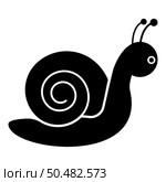 Snail mollusc icon black color vector illustration image flat style simple. Snail mollusc icon black color vector illustration image flat style. Стоковая иллюстрация, агентство Ingram Publishing / Фотобанк Лори