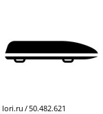 Car box auto roof carrier load trunk cargo roofbox icon black color vector illustration image flat style simple. Car box auto roof carrier load trunk cargo roofbox icon black color vector illustration image flat style. Стоковая иллюстрация, агентство Ingram Publishing / Фотобанк Лори