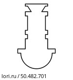 Siphon plumbing fixtures sewer drain under sink sewerage contour outline line icon black color vector illustration image thin flat style simple. Siphon plumbing fixtures sewer drain under sink sewerage contour outline line icon black color vector illustration image thin flat style. Стоковая иллюстрация, агентство Ingram Publishing / Фотобанк Лори
