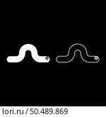 Worm earth earthworm rainworm caterpillar angleworm annelida invertebrate crawling larva set icon white color vector illustration image simple solid fill outline contour line thin flat style. Worm earth earthworm rainworm caterpillar angleworm annelida invertebrate crawling larva set icon white color vector illustration image solid fill outline contour line thin flat style. Стоковая иллюстрация, агентство Ingram Publishing / Фотобанк Лори