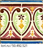 Old Traditional Portuguese azulejos, painted ceramic tilework. Стоковое фото, агентство Ingram Publishing / Фотобанк Лори
