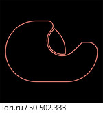 Neon dispenser with scotch tape adhesive for table red color vector illustration image flat style light. Neon dispenser with scotch tape adhesive for table red color vector illustration image flat style. Стоковая иллюстрация, агентство Ingram Publishing / Фотобанк Лори