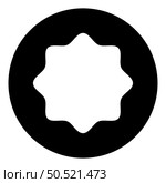 Rubber gasket puck under rounded octagon in circle icon black color vector illustration image flat style simple. Rubber gasket puck under rounded octagon in circle icon black color vector illustration image flat style. Стоковая иллюстрация, агентство Ingram Publishing / Фотобанк Лори