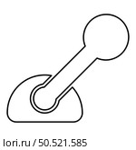 Lever control concept clutch switch on off gearshift transmission gear stick automatic technology contour outline line icon black color vector illustration image thin flat style simple. Lever control concept clutch switch on off gearshift transmission gear stick automatic technology contour outline line icon black color vector illustration image thin flat style. Стоковая иллюстрация, агентство Ingram Publishing / Фотобанк Лори