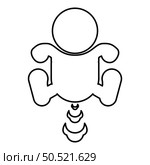 Child farts puffing contour outline line icon black color vector illustration image thin flat style simple. Child farts puffing contour outline line icon black color vector illustration image thin flat style. Стоковая иллюстрация, агентство Ingram Publishing / Фотобанк Лори