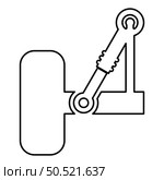 Suspension in the car contour outline line icon black color vector illustration image thin flat style simple. Suspension in the car contour outline line icon black color vector illustration image thin flat style. Стоковая иллюстрация, агентство Ingram Publishing / Фотобанк Лори