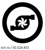 Turbine car mobile concept automobile turbo charger repair service turbocharger icon in circle round black color vector illustration image solid outline style simple. Turbine car mobile concept automobile turbo charger repair service turbocharger icon in circle round black color vector illustration image solid outline style. Стоковая иллюстрация, агентство Ingram Publishing / Фотобанк Лори