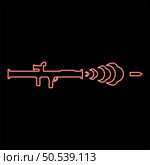 Neon shot from the bazouka anti tank system red color vector illustration image flat style light. Neon shot from the bazouka anti tank system red color vector illustration image flat style. Стоковая иллюстрация, агентство Ingram Publishing / Фотобанк Лори