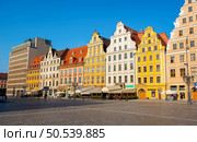 City centre, Market square tenements, Wroclaw Poland. Market square tenements. Стоковое фото, агентство Ingram Publishing / Фотобанк Лори