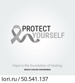 Empowering Warriors with a Hopeful Background Brain Cancer. Стоковая иллюстрация, агентство Ingram Publishing / Фотобанк Лори