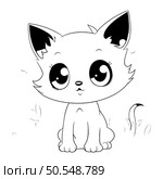 Cute cat. Vector illustration of a kitten. Cute pet. Стоковая иллюстрация, агентство Ingram Publishing / Фотобанк Лори