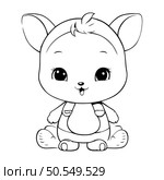 cute little hamster cartoon vector illustration graphic design in black and white. Стоковая иллюстрация, агентство Ingram Publishing / Фотобанк Лори