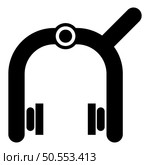 Bicycle brake pads crucial mechanic behind cyclist safety dual pivot device icon black color vector illustration image flat style simple. Bicycle brake pads crucial mechanic behind cyclist safety dual pivot device icon black color vector illustration image flat style. Стоковая иллюстрация, агентство Ingram Publishing / Фотобанк Лори