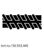 Reinforcement bar rebar ribbed metal rod icon black color vector illustration image flat style simple. Reinforcement bar rebar ribbed metal rod icon black color vector illustration image flat style. Стоковая иллюстрация, агентство Ingram Publishing / Фотобанк Лори
