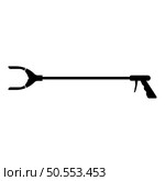 Long reach grabber litter picker gripper trash device pick up tool claw equipment arm hand icon black color vector illustration image flat style simple. Long reach grabber litter picker gripper trash device pick up tool claw equipment arm hand icon black color vector illustration image flat style. Стоковая иллюстрация, агентство Ingram Publishing / Фотобанк Лори