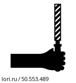 File tool in hand metal rasp in arm use manual instrument equipment for carpentry work icon black color vector illustration image flat style simple. File tool in hand metal rasp in arm use manual instrument equipment for carpentry work icon black color vector illustration image flat style. Стоковая иллюстрация, агентство Ingram Publishing / Фотобанк Лори