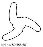 Screw of ship propeller fan turbine three-bladed contour outline line icon black color vector illustration image thin flat style simple. Screw of ship propeller fan turbine three-bladed contour outline line icon black color vector illustration image thin flat style. Стоковая иллюстрация, агентство Ingram Publishing / Фотобанк Лори