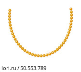 Mardi gras carnival beads. Vector illustration. Стоковая иллюстрация, агентство Ingram Publishing / Фотобанк Лори