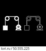Gravity engine set icon white color vector illustration image simple solid fill outline contour line thin flat style. Gravity engine set icon white color vector illustration image solid fill outline contour line thin flat style. Стоковая иллюстрация, агентство Ingram Publishing / Фотобанк Лори