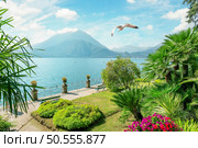 Town of Varenna by Lake Como, Italy. Стоковое фото, агентство Ingram Publishing / Фотобанк Лори