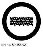 Reinforcement bar rebar ribbed metal rod icon in circle round black color vector illustration image solid outline style simple. Reinforcement bar rebar ribbed metal rod icon in circle round black color vector illustration image solid outline style. Стоковая иллюстрация, агентство Ingram Publishing / Фотобанк Лори