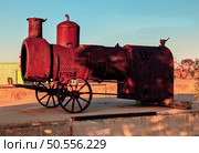 Historic wagon that was used in mining and transferring the borax from Death Valley to the Mojave by the twenty mule team. California, USA. Стоковое фото, агентство Ingram Publishing / Фотобанк Лори
