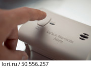 studio shot of carbon monoxide detector. Стоковое фото, агентство Ingram Publishing / Фотобанк Лори