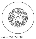 Car clutch disk cover cohesion transmission auto part plate kit repair service icon in circle round black color vector illustration image outline contour line thin style simple. Car clutch disk cover cohesion transmission auto part plate kit repair service icon in circle round black color vector illustration image outline contour line thin style. Стоковая иллюстрация, агентство Ingram Publishing / Фотобанк Лори