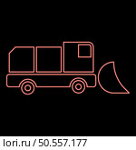 Neon snowblower snow clear machine snowplow truck plough clearing vehicle equipped seasons transport winter highway service equipment clean red color vector illustration image flat style light. Neon snowblower snow clear machine snowplow truck plough clearing vehicle equipped seasons transport winter highway service equipment clean red color vector illustration image flat style. Стоковая иллюстрация, агентство Ingram Publishing / Фотобанк Лори