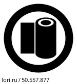 Roll paper towel disposable wrap wallpaper fabric tissue office equipment icon in circle round black color vector illustration image solid outline style simple. Roll paper towel disposable wrap wallpaper fabric tissue office equipment icon in circle round black color vector illustration image solid outline style. Стоковая иллюстрация, агентство Ingram Publishing / Фотобанк Лори
