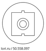 Optic connector port fiber cable laser beam icon in circle round black color vector illustration image outline contour line thin style simple. Optic connector port fiber cable laser beam icon in circle round black color vector illustration image outline contour line thin style. Стоковая иллюстрация, агентство Ingram Publishing / Фотобанк Лори
