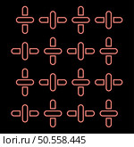 Neon textile fabric linen texture weaved red color vector illustration image flat style light. Neon textile fabric linen texture weaved red color vector illustration image flat style. Стоковая иллюстрация, агентство Ingram Publishing / Фотобанк Лори
