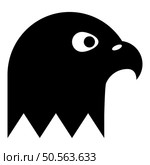 Eagle’s head icon black color vector illustration image flat style simple. Eagle’s head bald of prey icon black color vector illustration image flat style. Стоковая иллюстрация, агентство Ingram Publishing / Фотобанк Лори
