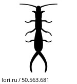 Earwig icon black color vector illustration image flat style simple. Earwig icon black color vector illustration image flat style. Стоковая иллюстрация, агентство Ingram Publishing / Фотобанк Лори