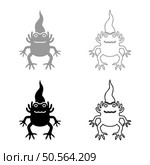 Axolotl ambystoma mexicanum front view set icon grey black color vector illustration image simple solid fill outline contour line thin flat style. Axolotl ambystoma mexicanum front view set icon grey black color vector illustration image solid fill outline contour line thin flat style. Стоковая иллюстрация, агентство Ingram Publishing / Фотобанк Лори